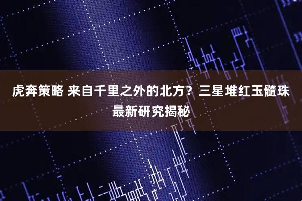 虎奔策略 来自千里之外的北方？三星堆红玉髓珠最新研究揭秘